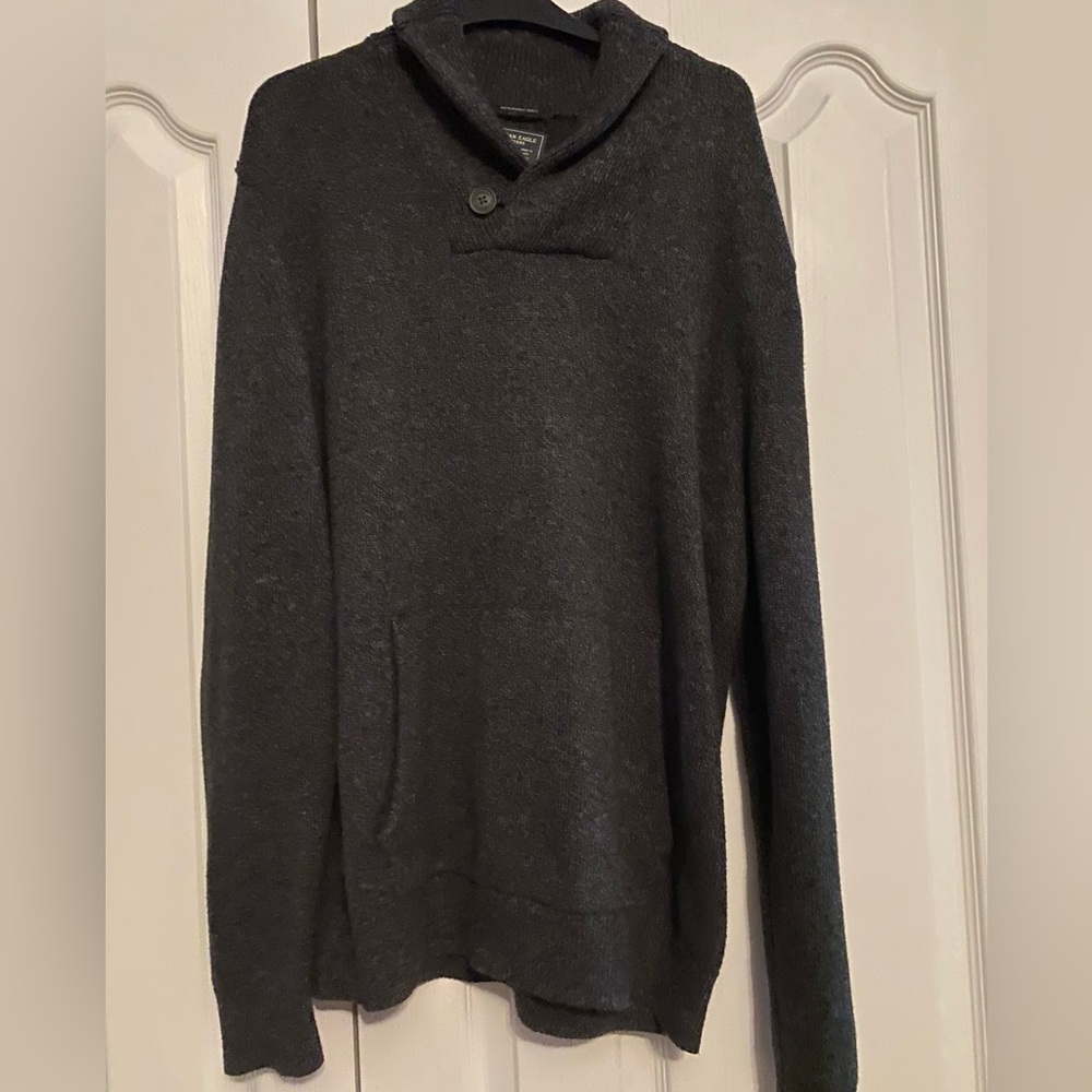 American Eagle Outfitters Seriously Soft Dark Gray Sweater